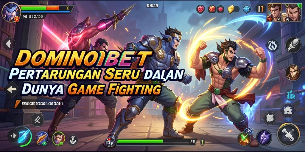 Tampilan menarik dari gameplay pertarungan di DOMINOBET.