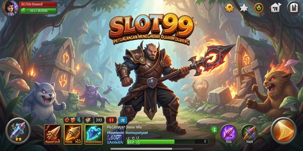 Tampilan gameplay menakjubkan dari SLOT99 dalam dunia RPG.