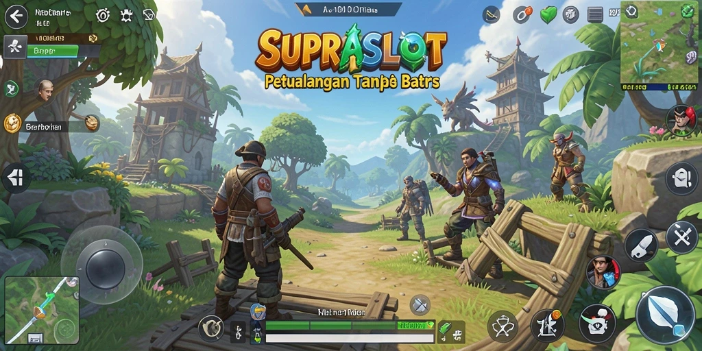 Tampilan gameplay SUPRASLOT yang menawan dalam dunia terbuka.